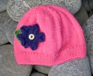 Handknitted Flower Beanie - Donated by My2Monsters