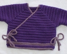 Crochet Kamono Style Jacket - Purples