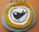 Little bird fabric pin