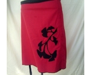 Red Ginko Wrap Skirt
