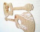 acoustic duo - guitar or ukulele magnets