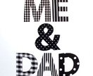 "Me & Dad" magnetic letters set for Fathers Day 