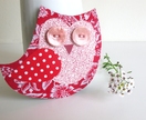 Orla Owl Magnet - upcycled materials
