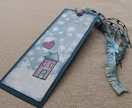 Hand painted bookmark - Home is Where the Books Are