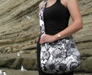 Handmade fabric shoulder bag, designed and made in NZ by Alias