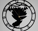 Fantail wall clock