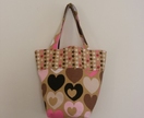 Girls Heart Fabric Fun Bag