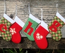 Three Personalised Mini Stockings