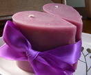 Valentines scented candles