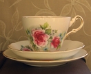 Soy teacup candle - Regency with Red Roses